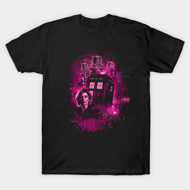 Thirteenth Time - Magenta T-Shirt by HappyLlama